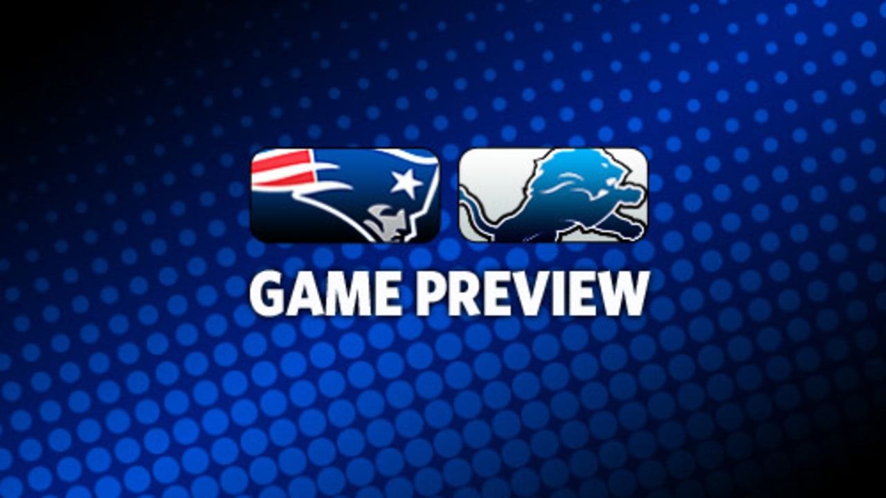 Patriots play Detroit in nationallytelevised game