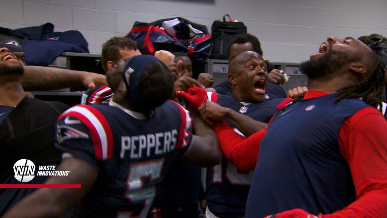 Locker room highlights after Patriots' 15-10 win over Jets