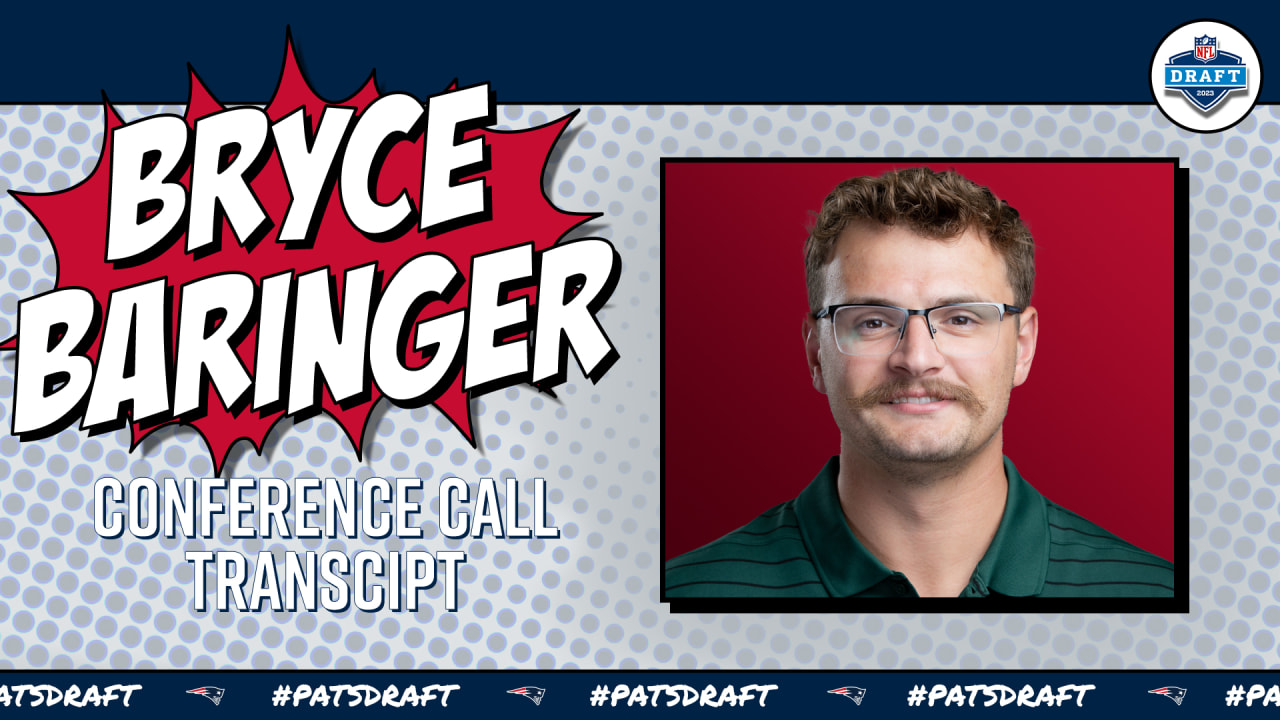 Transcript: Bryce Baringer Conference Call 4/29