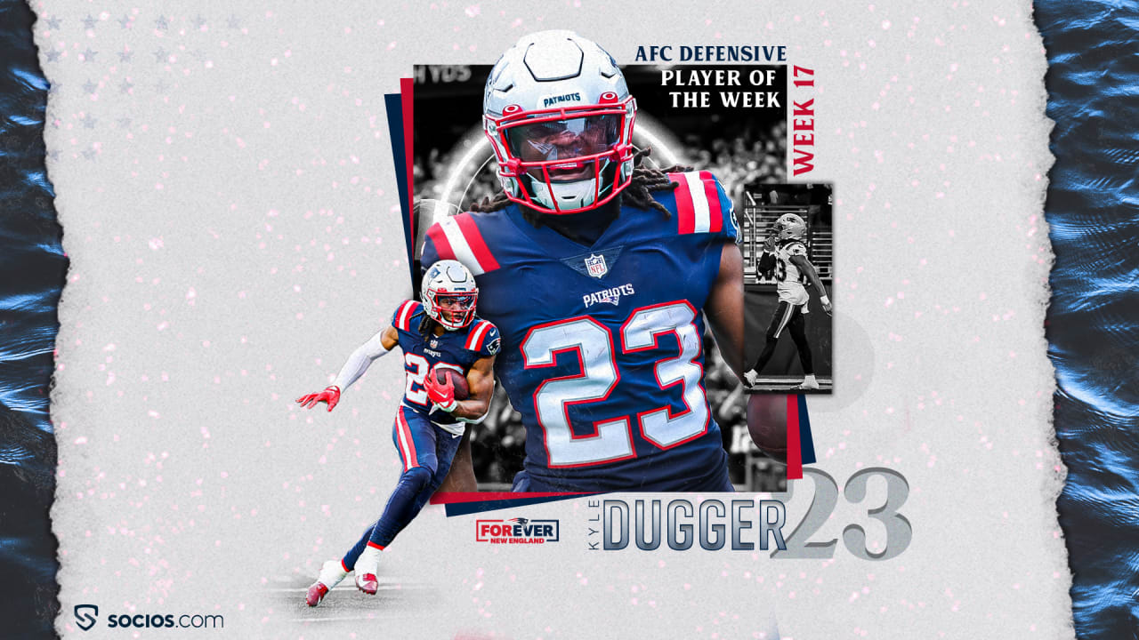 Kyle Dugger named AFC Defensive Player of the Week