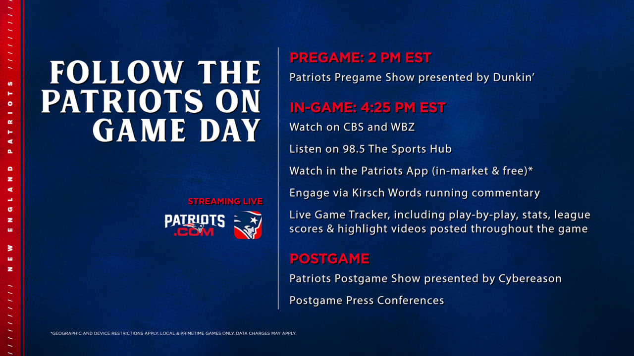 patriots live stream free