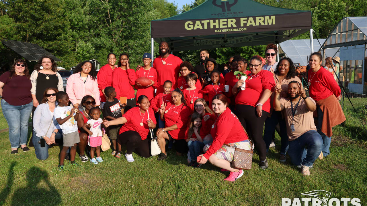 PHOTOS Matt Judon visits Gather Farm with Crossroads RI
