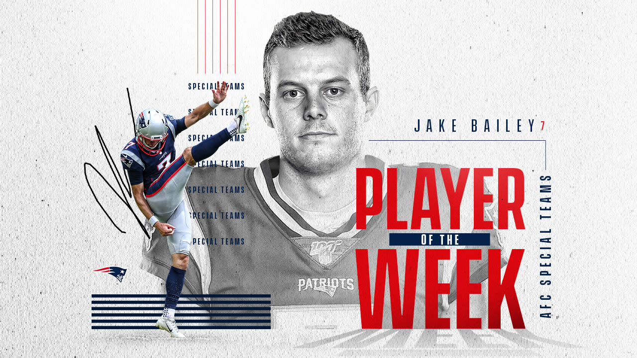 Patriots P Jake Bailey ranking among NFL's best in second season