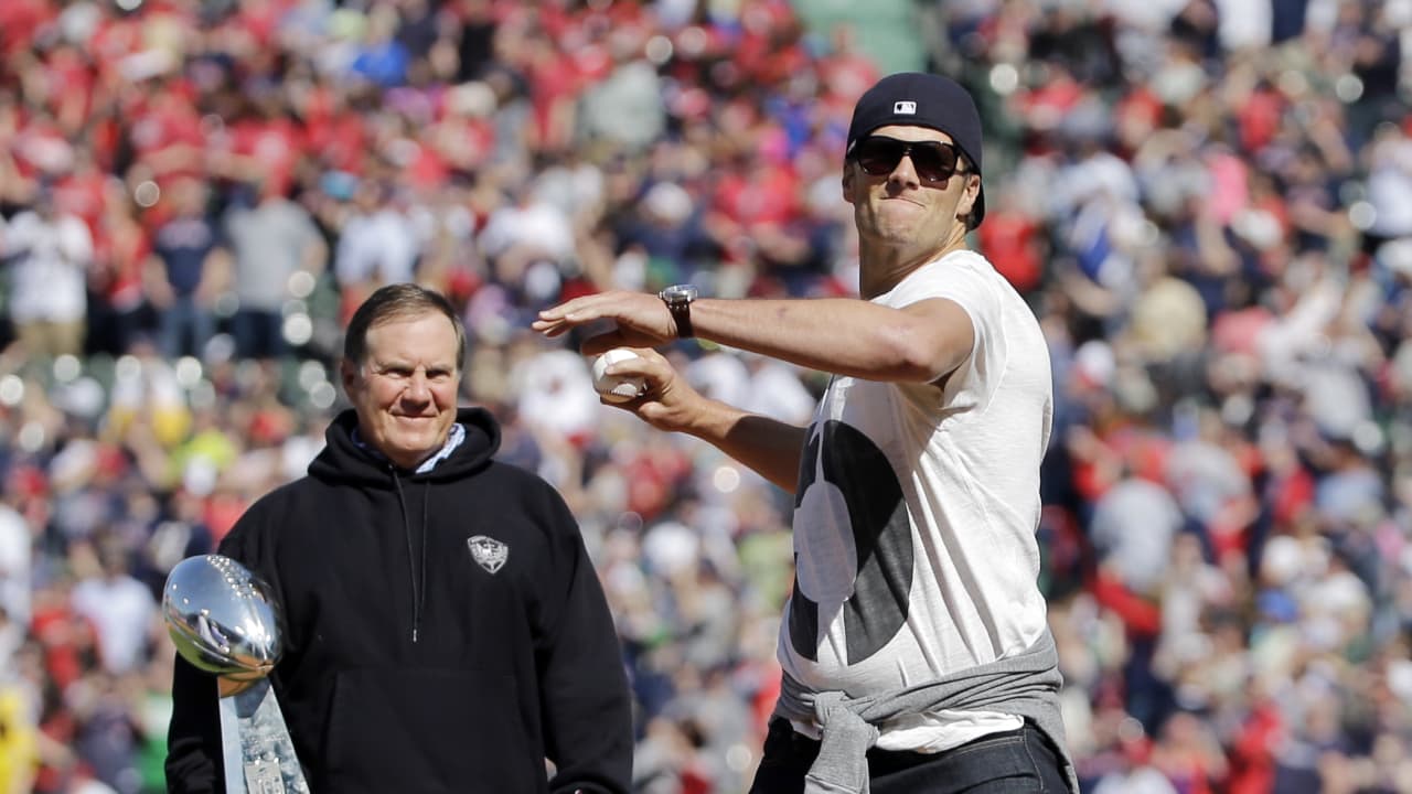 Patriots honored during Red Sox Opening Day at Fenway Park