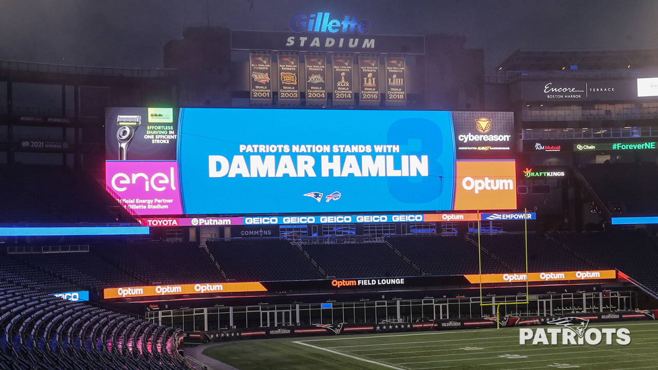 Patriots show support, offer prayers to Bills safety Damar Hamlin