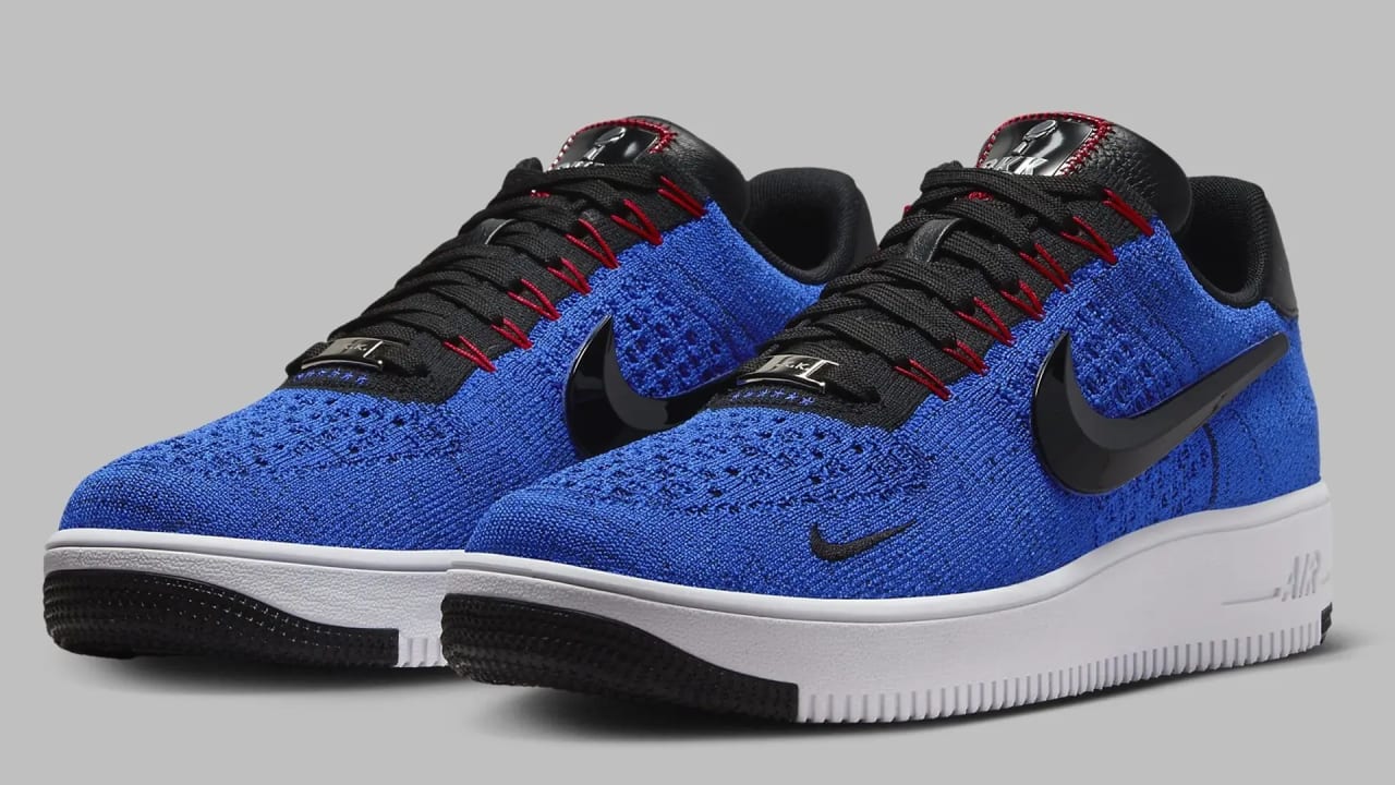 Nike air force shop 1 flyknit blue