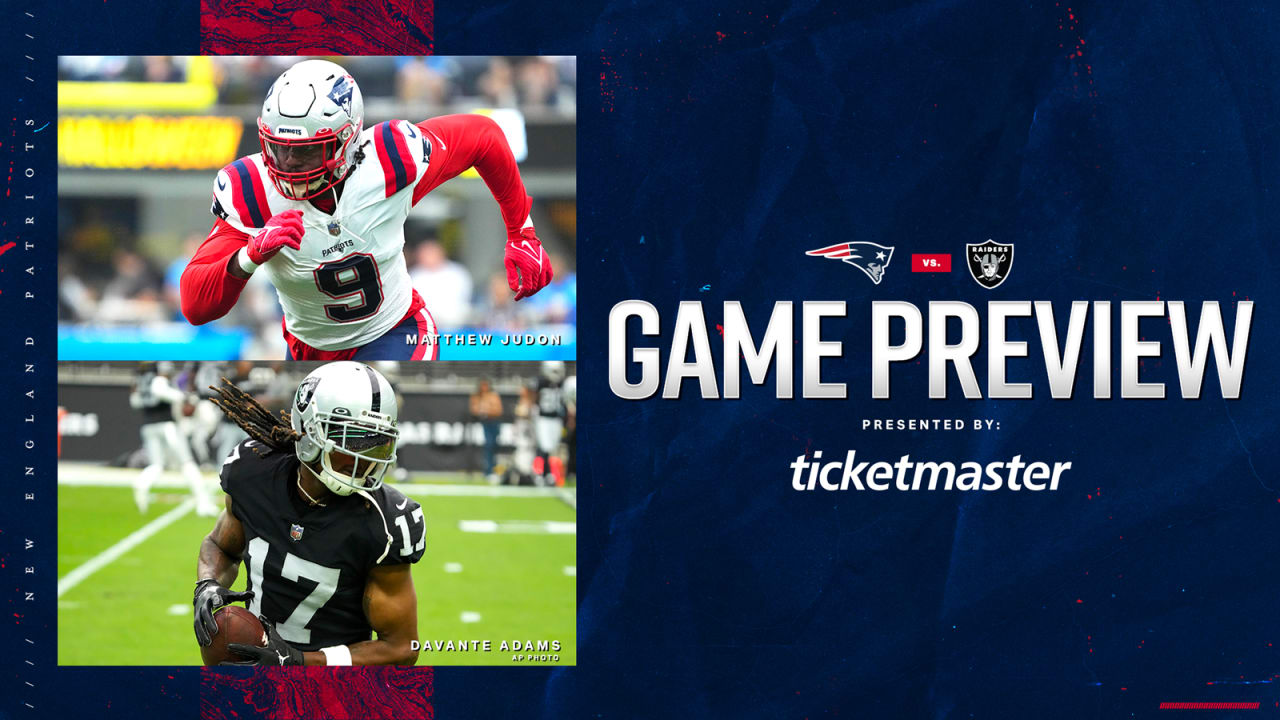 Game Preview New England Patriots at Las Vegas Raiders