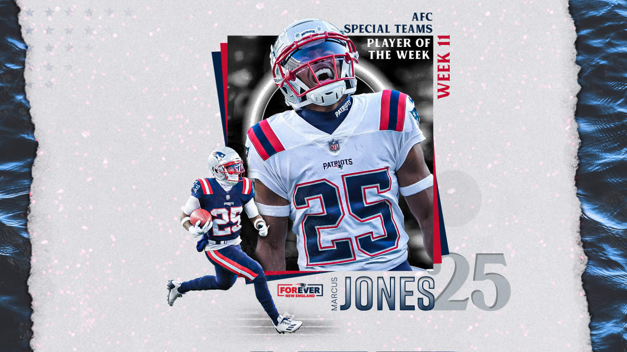Rookie Marcus Jones Named AFC Special Teams Player of the Week