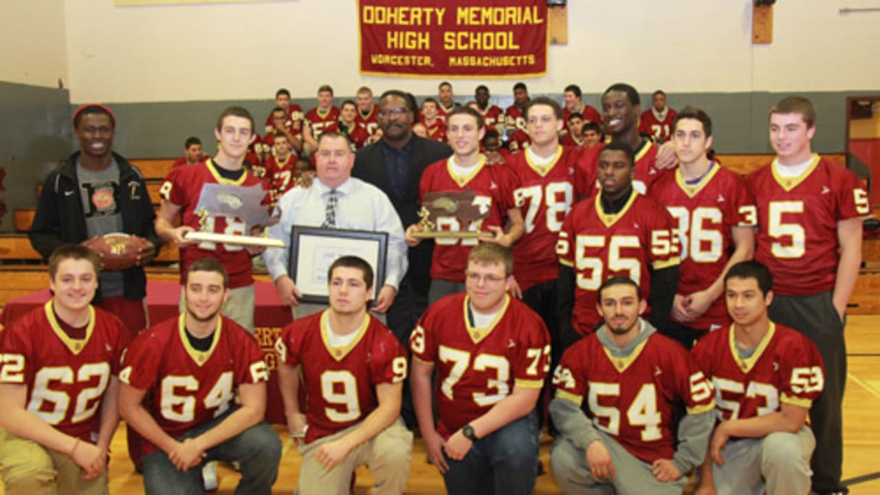 New England Patriots JC Jackson Massachusetts Pirates honorary captain