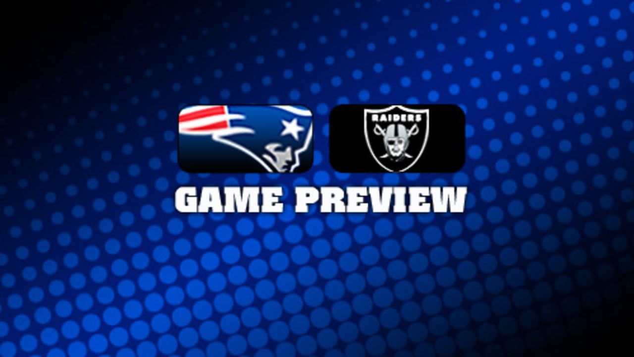 Game Preview: New England Patriots at Las Vegas Raiders