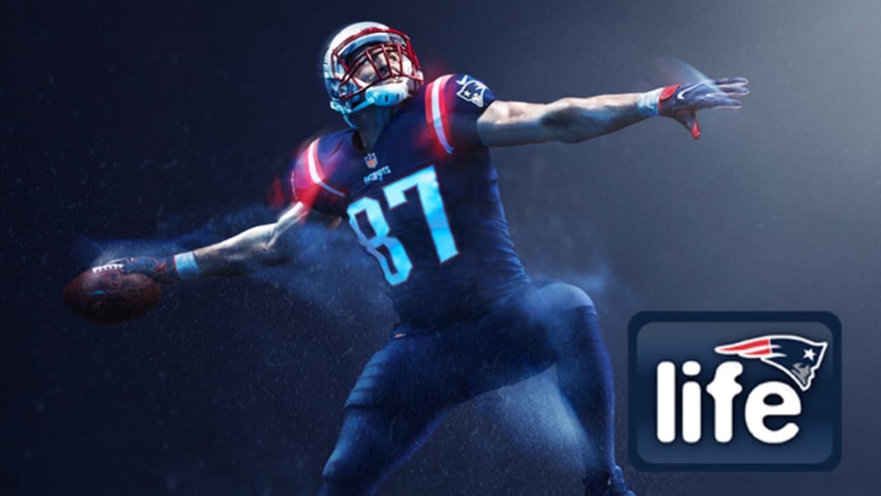 2016 Patriots Color Rush Jerseys