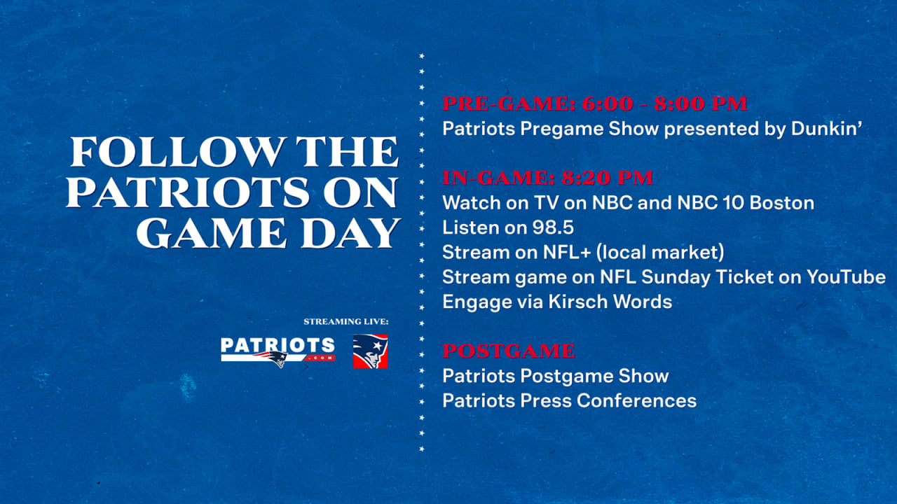 How to Watch, Stream & Listen: Miami Dolphins at New England Patriots