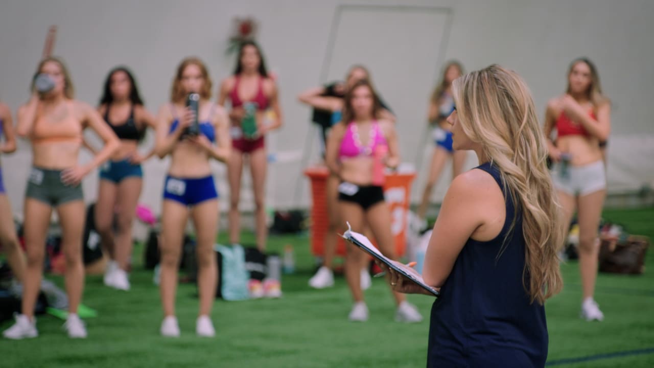 Watch An NFL Cheerleader's Entire Routine, from Waking Up to Game Day, Work It