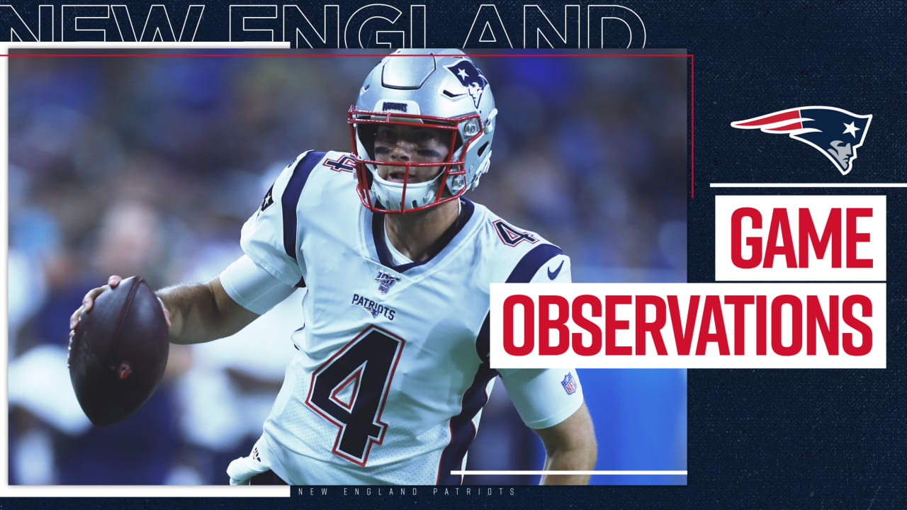 Game Observations: Eight Takeaways From a Much-Needed Win for the Patriots  in the Meadowlands