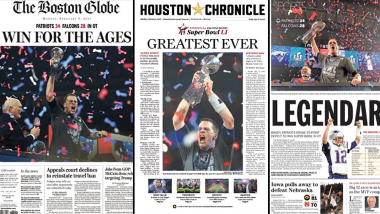 Super Bowl Newspaper Front Pages Lead With Baltimore Ravens Win (PHOTOS)