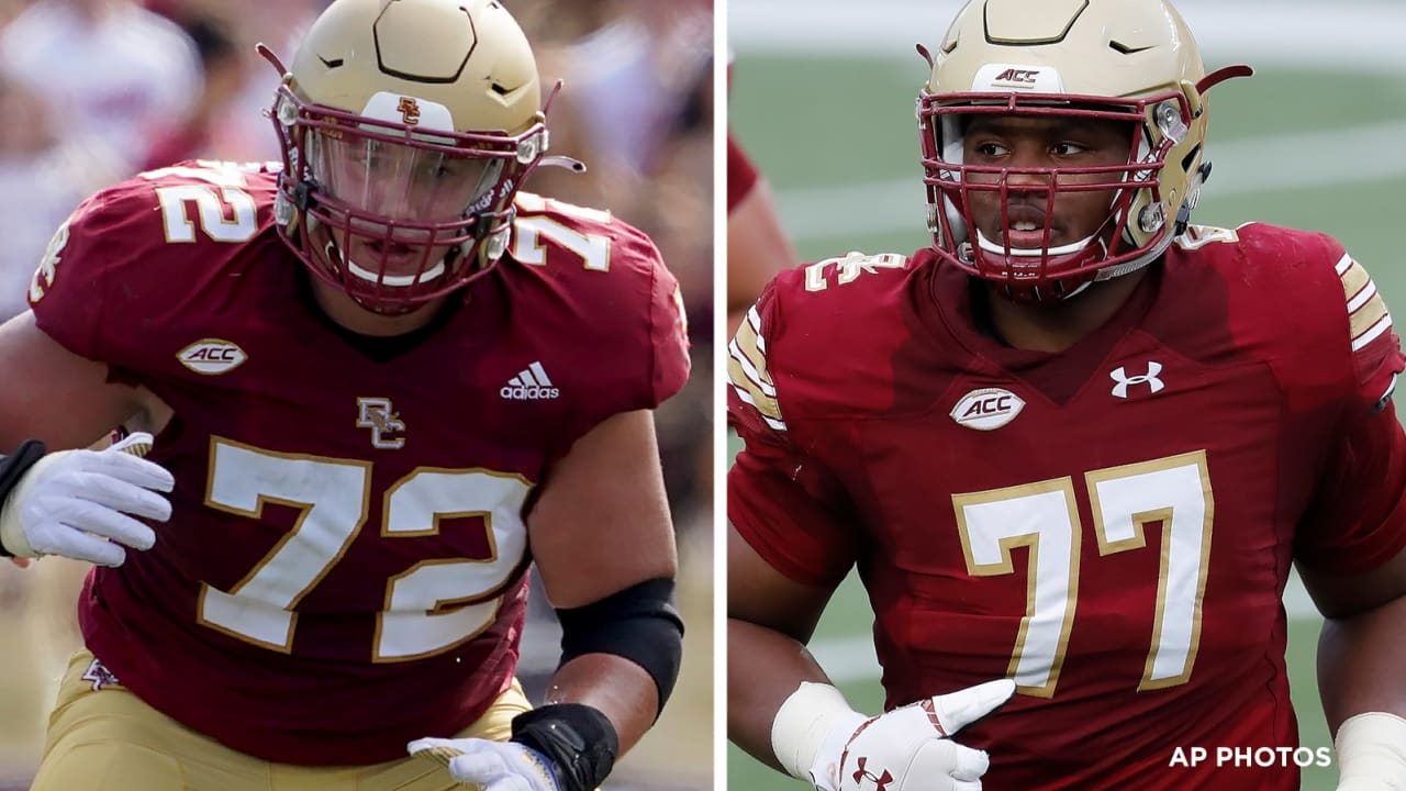 Johnson, Lindstrom hope to continue BC's OL legacy