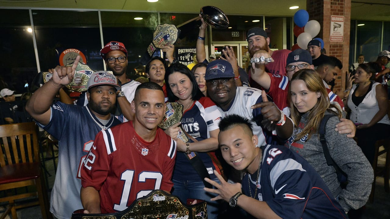 Patriots Fan Rally in Dallas, Texas