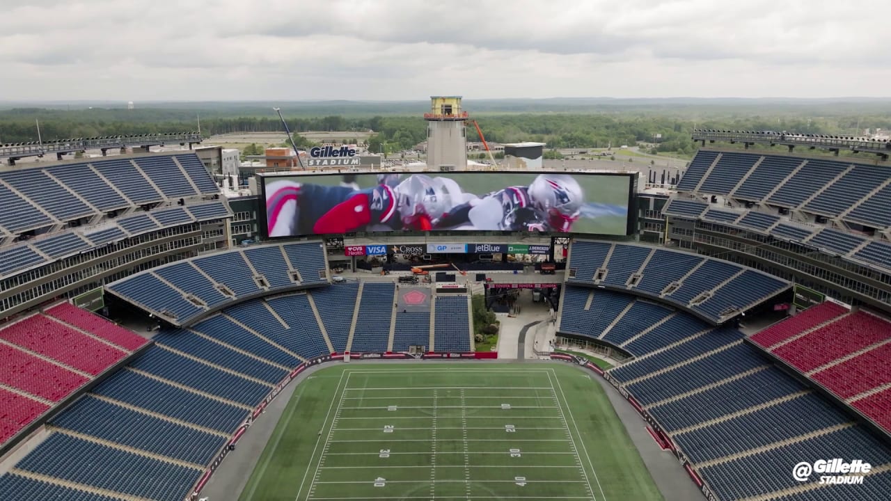 Gillette Stadium Officials Unveil New North End Videoboard