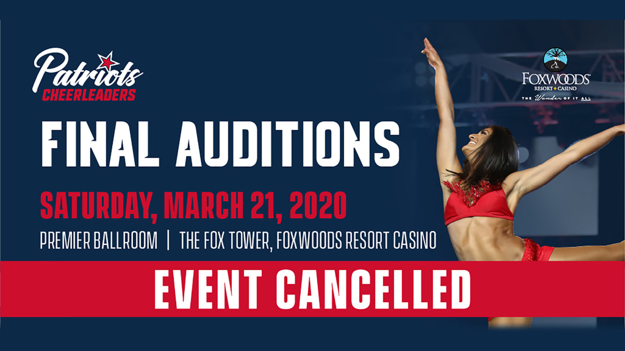 Patriots Cheerleaders Final Auditions at Foxwoods Cancelled