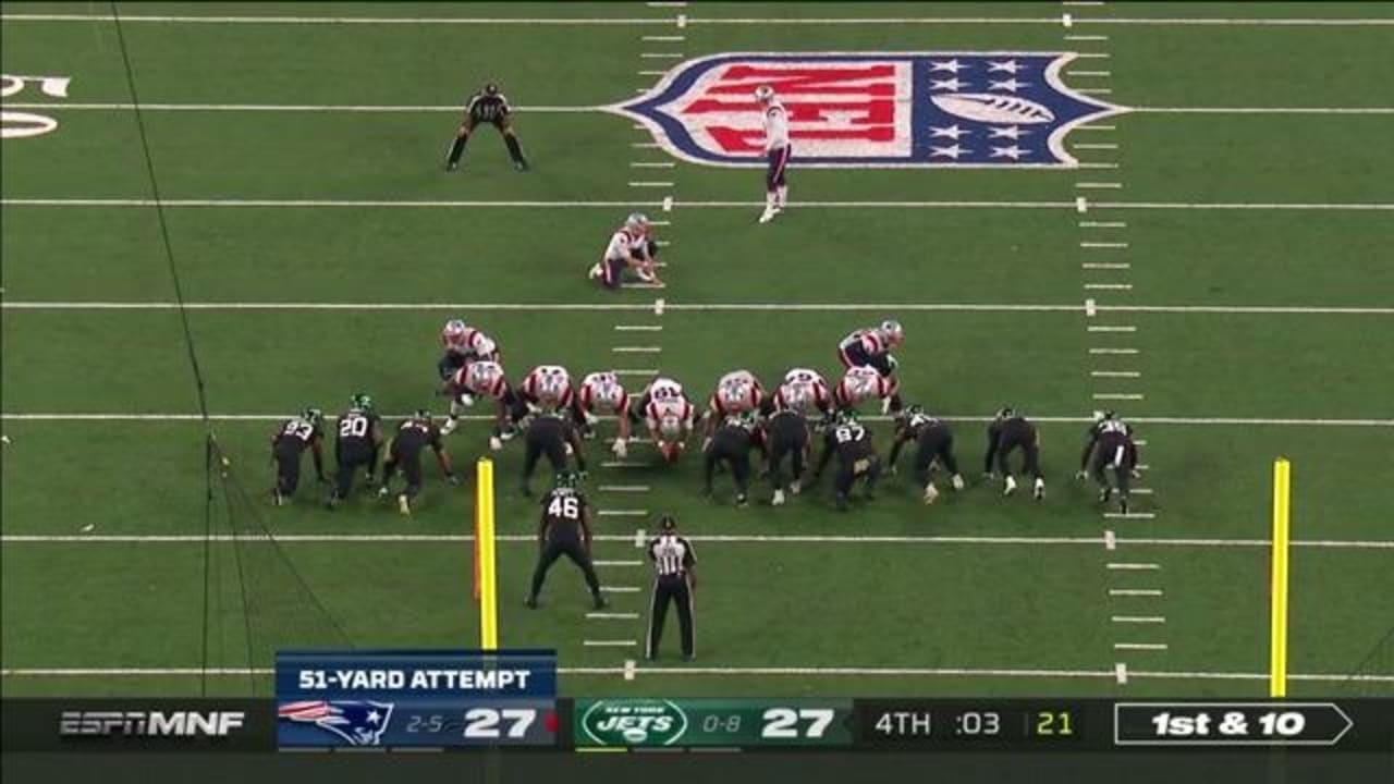 Nick Folk's 51-yard FG gives Patriots' 30-27 win over the New York