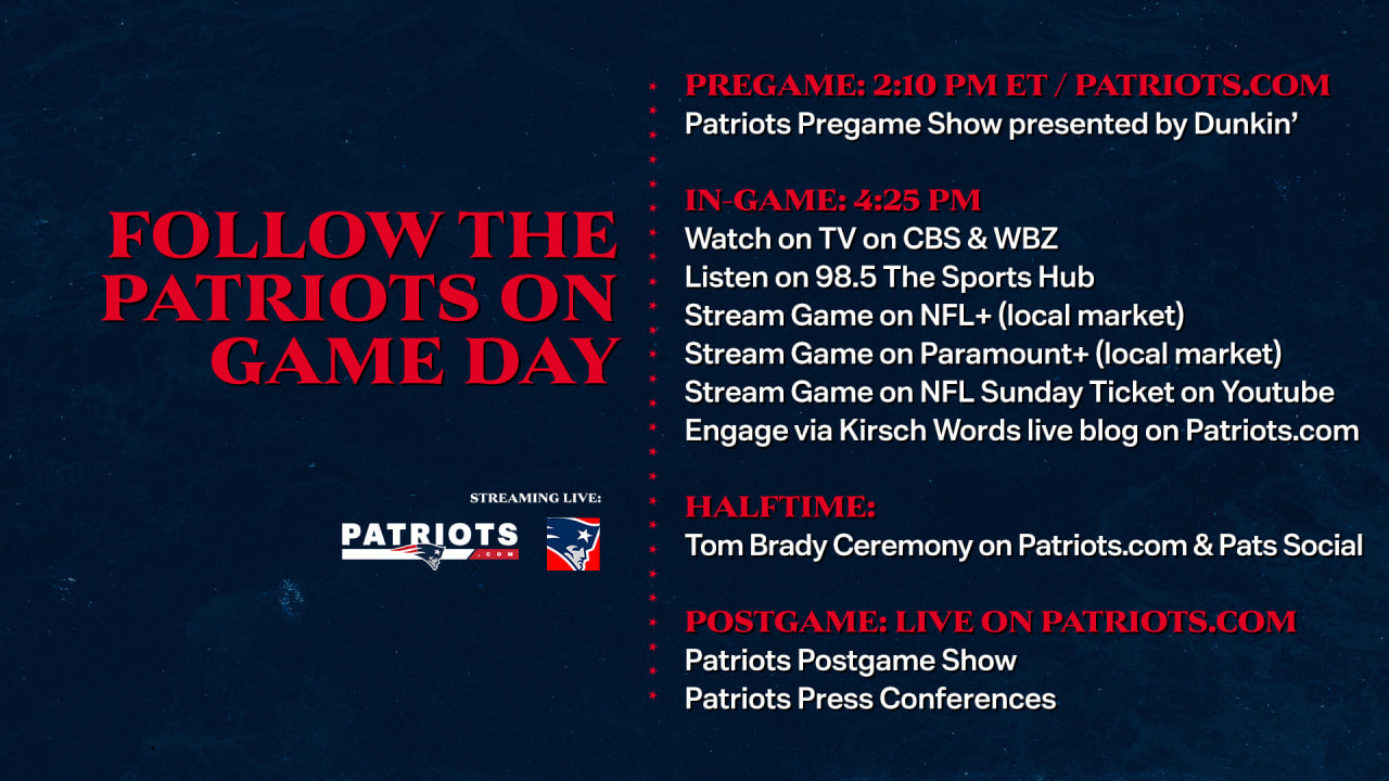 How to Watch/Listen: Eagles at Patriots