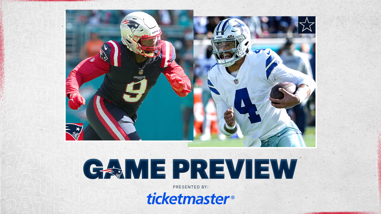 NFL Week 4 Game Preview: New England Patriots at Dallas Cowboys