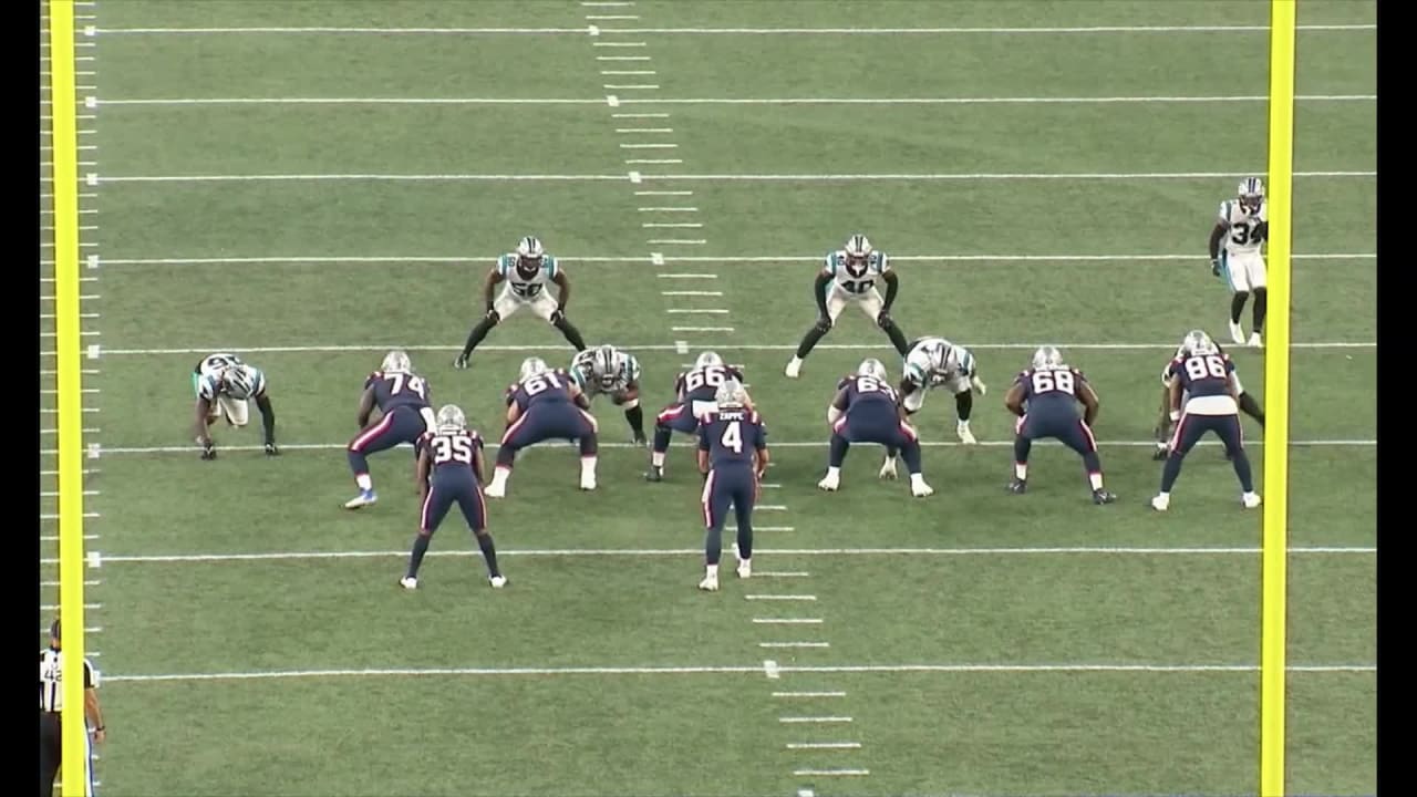 New England Patriots wide receiver Lil'Jordan Humphrey lays out to prevent  touchback on punt