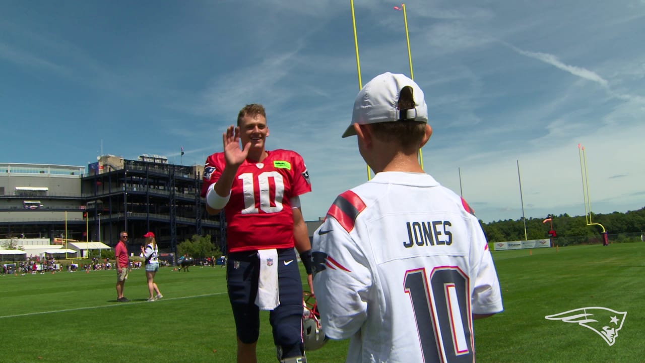 Mac Jones represents a new friend and Boston Children's Hospital