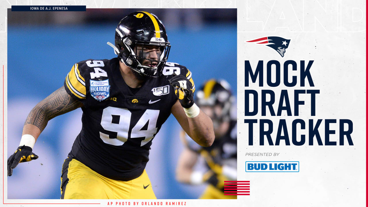 2020 Patriots Mock Draft Tracker