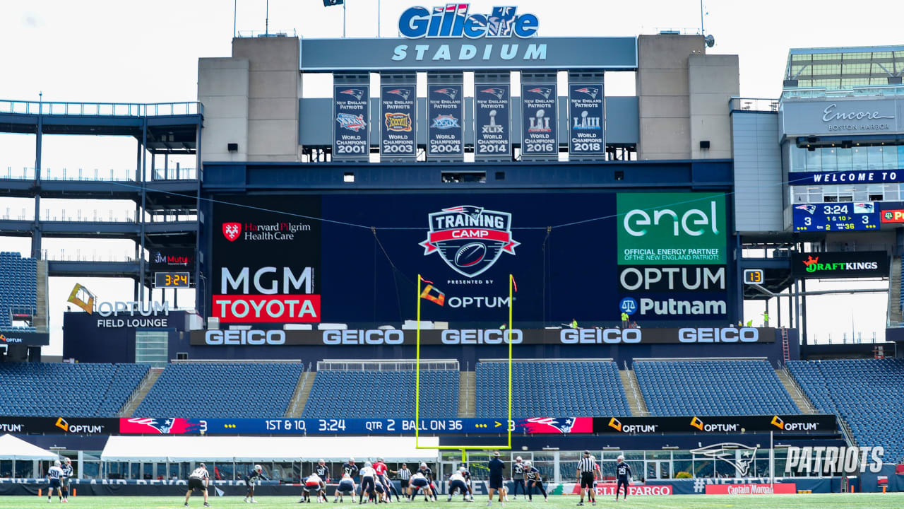 Blue Skies Over Gillette Stadium New England Patriots Photo 