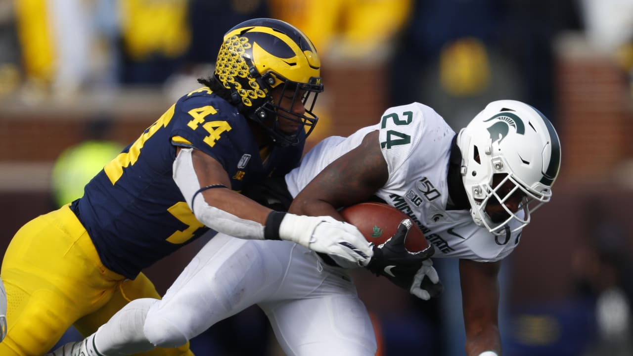 Photos: Patriots fifth round pick Cameron McGrone in action