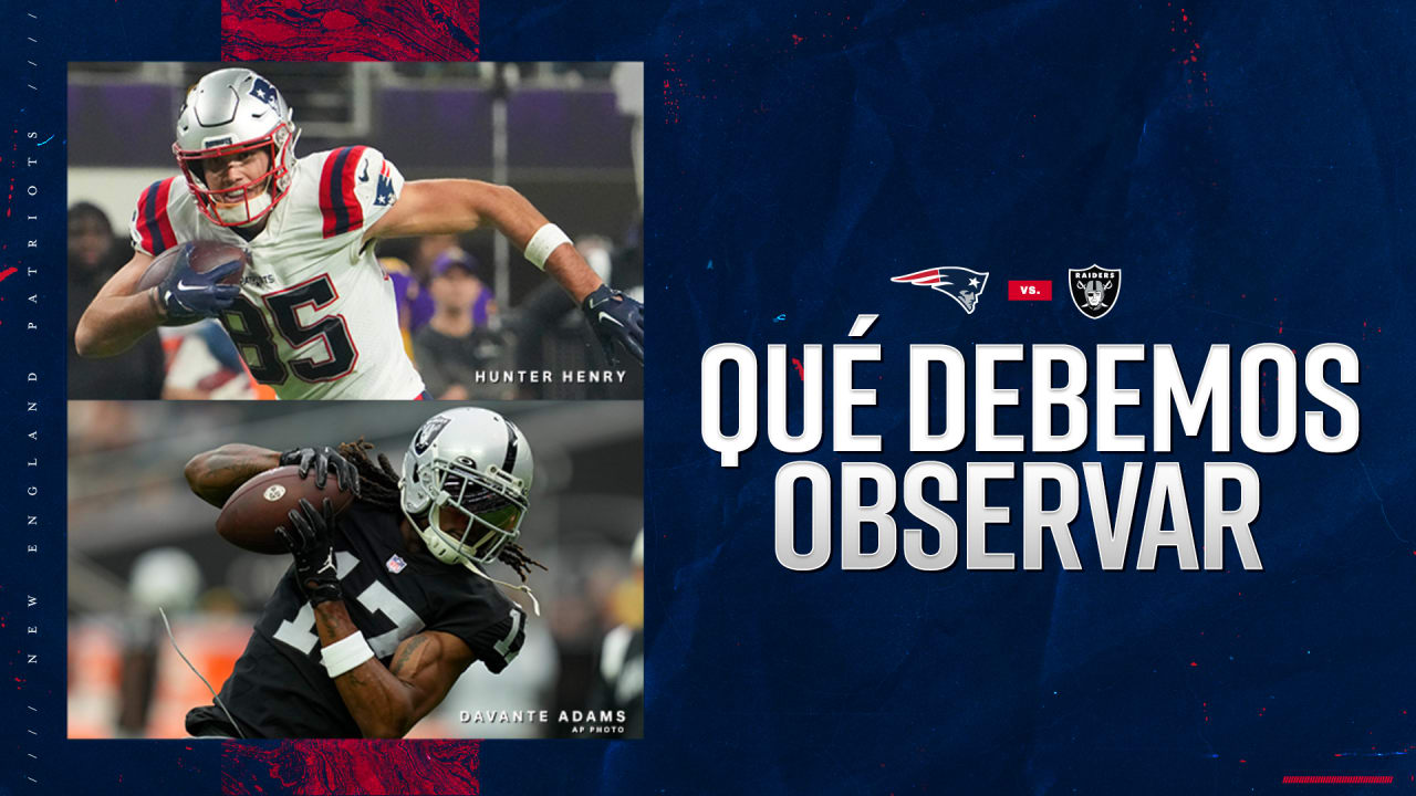 Patriots vs Raiders Observaciones durante el juego