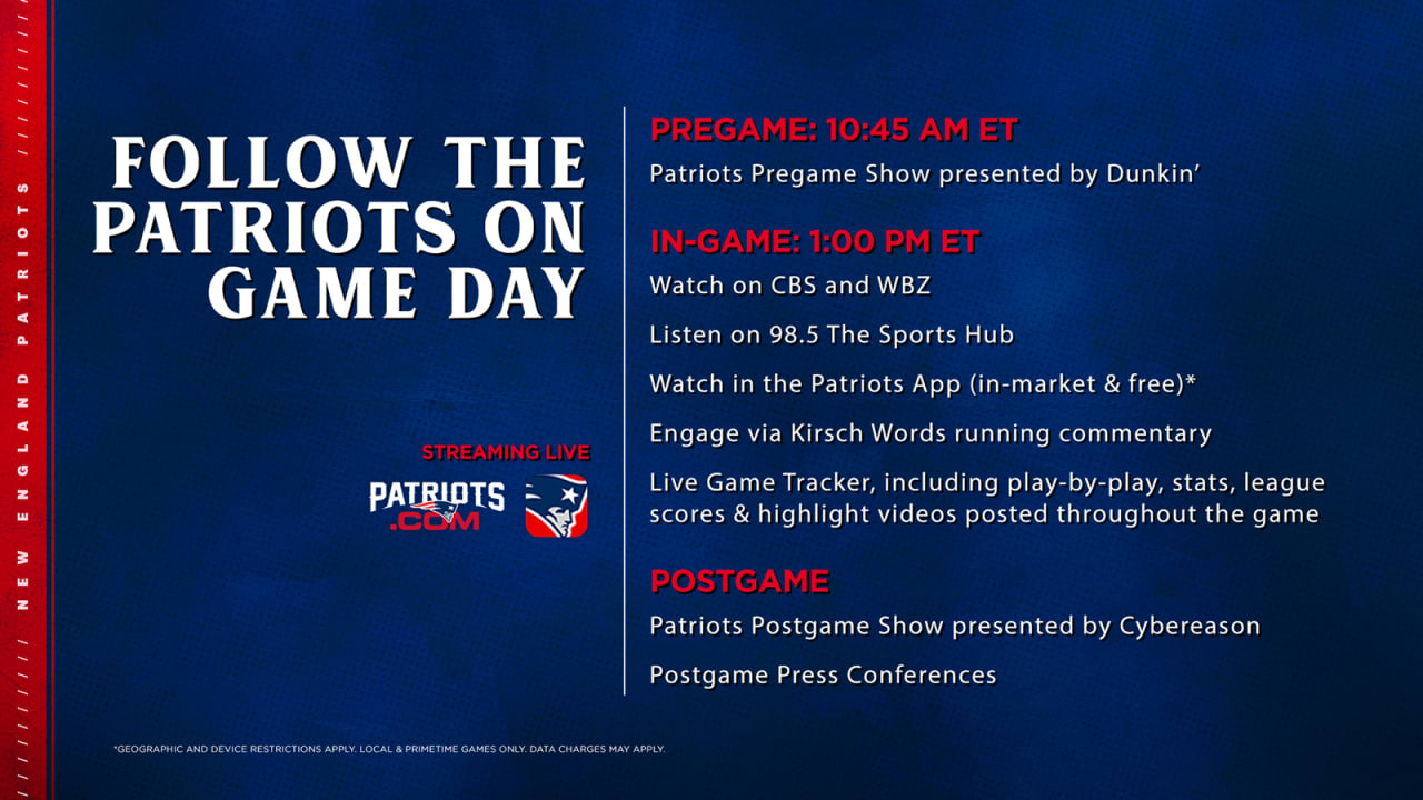 Game Day Live: Patriots host Jets