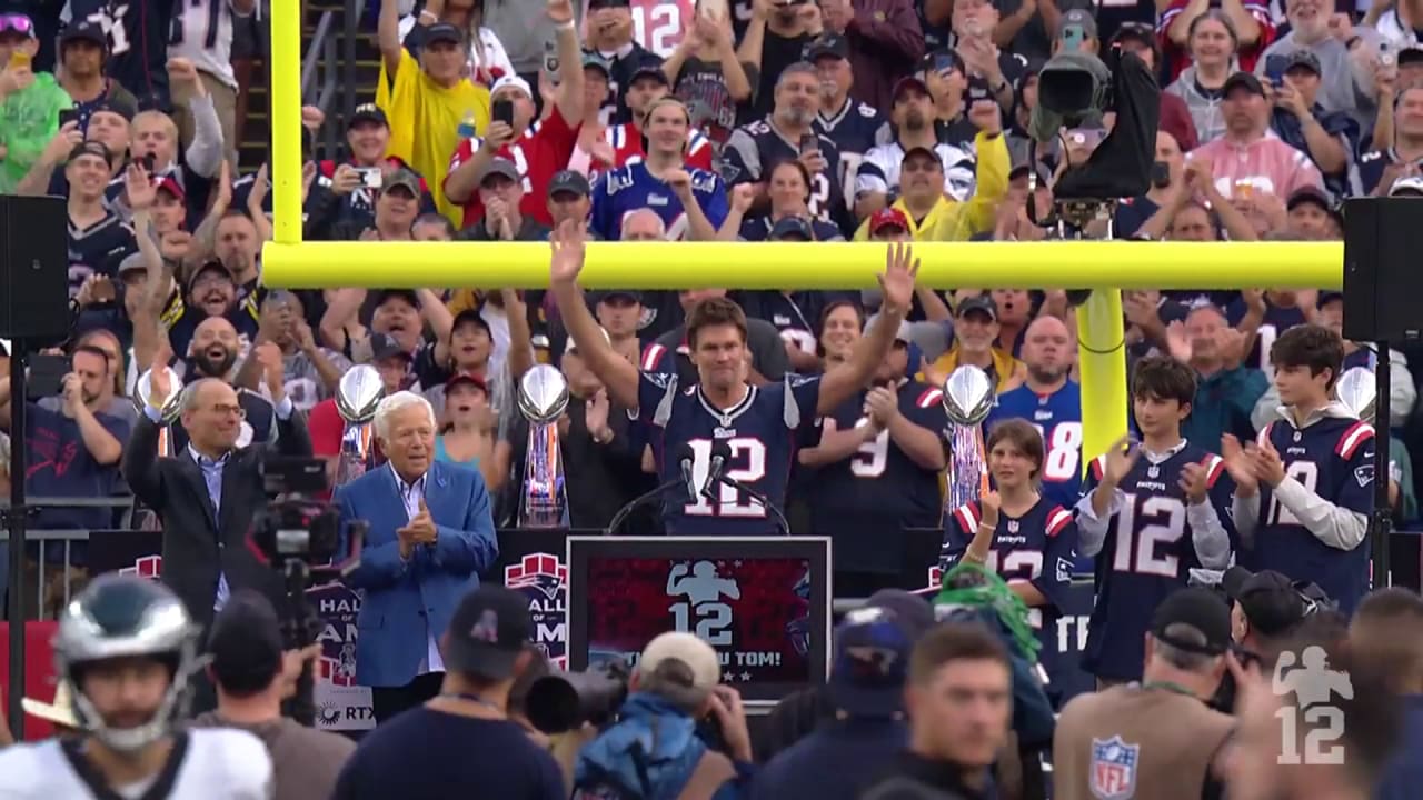 Patriots honor Tom Brady: Watch ceremony as QB heads to team Hall of Fame