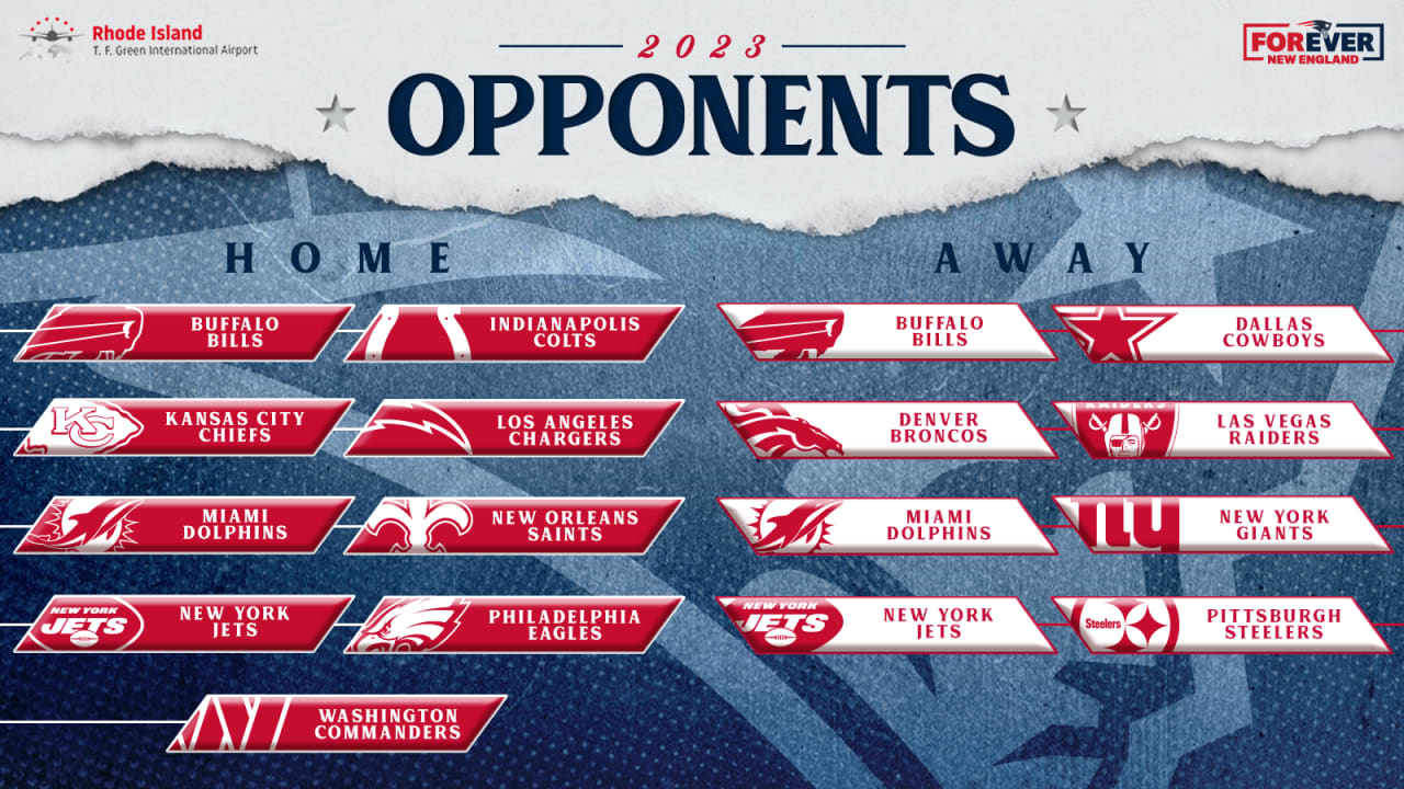 Patriots set 2023 opponents