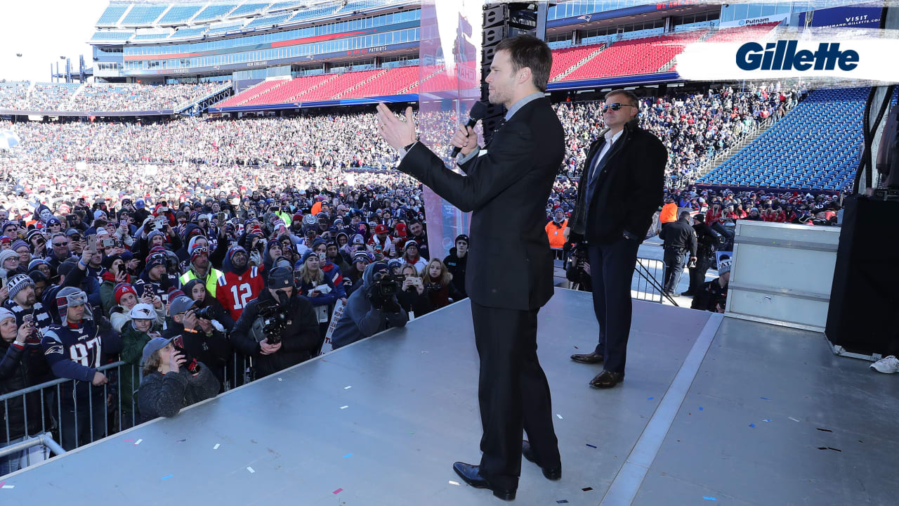 Patriots Super Bowl Send-Off Rally At Gillette Stadium Draws Estimated  35,000 - CBS Boston