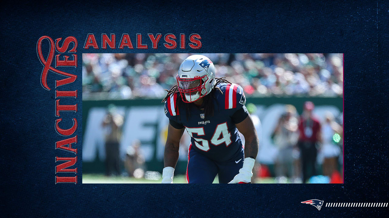 Inactive Analysis: Patriots Starters Along the O-Line, Christian Barmore  Officially Active vs. the Jets