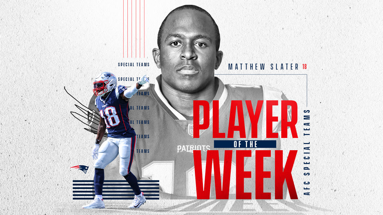 Matthew Slater named AFC Special Teams Player of the Week