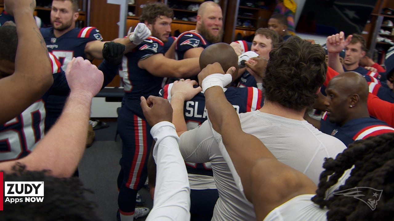 Inside the Locker Room  Patriots Celebrate AFC East Win Over the