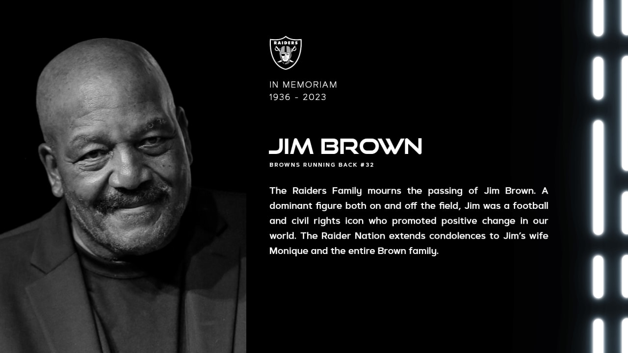 Raiders mourn the passing of Jim Brown