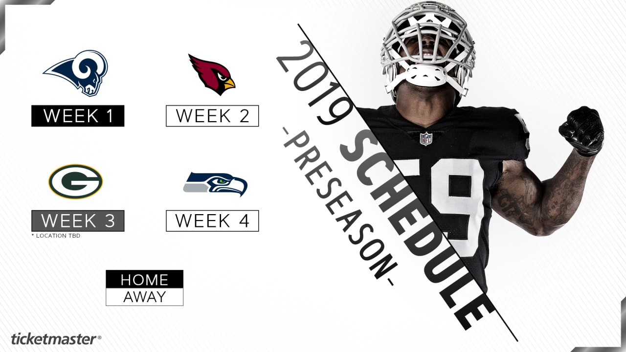 NFL - The 2019 NFL Preseason Schedule!