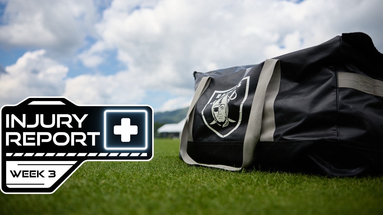 Las Vegas Raiders Pittsburgh Steelers Injury Report  NFL Week 3 2023  Raiderscom