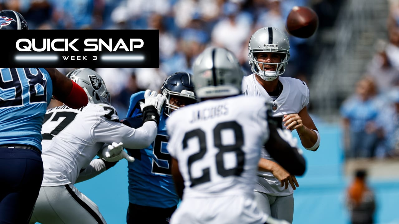 Quick Snap: Raiders' comeback bid falls short in Tennessee - BVM Sports