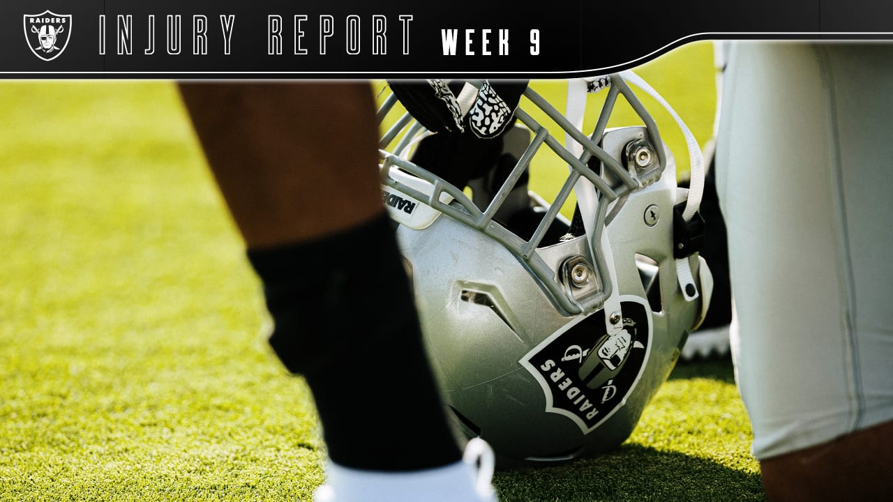 Las Vegas Raiders Week 9 Injury Report: Jacobs, Miller & Mullen ...
