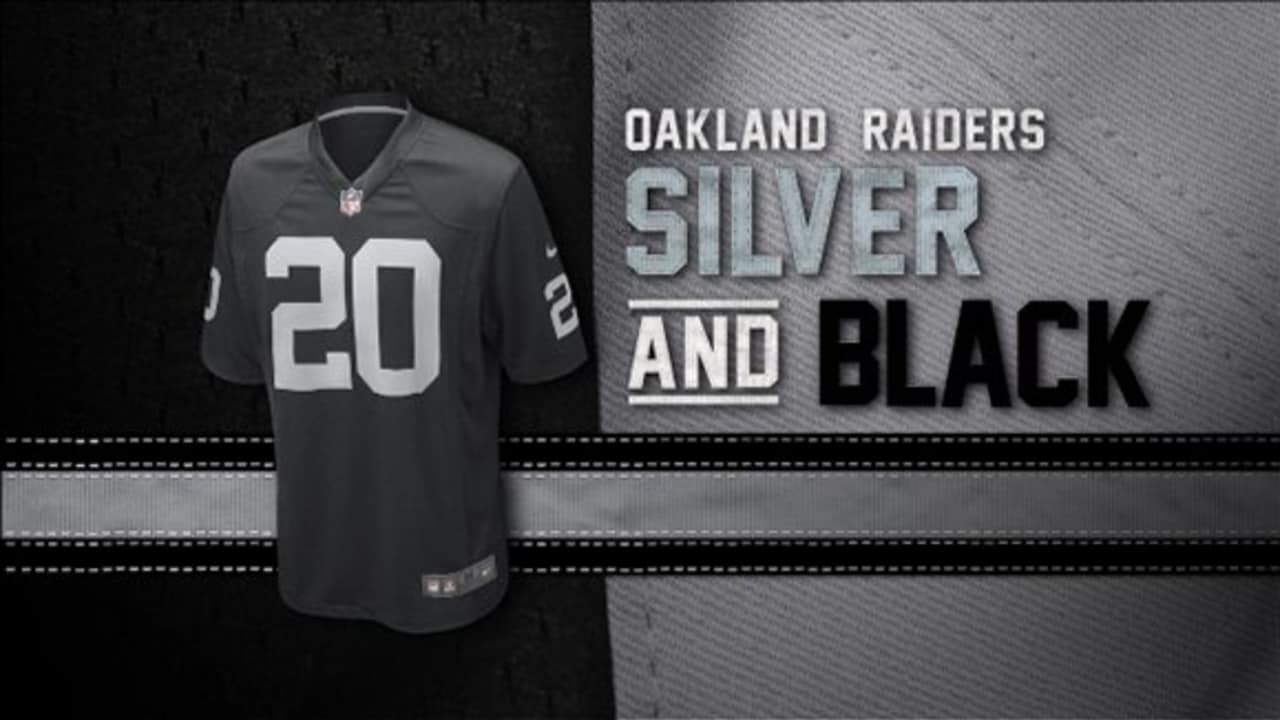 oakland raiders silver jersey