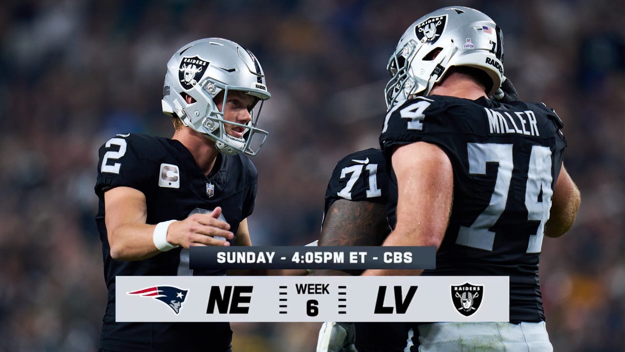 NFLN Raiders vs. Patriots preview Week 6