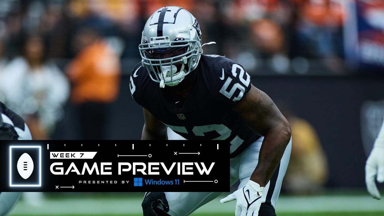 Game Preview: Raiders back from the bye to take on the Texans