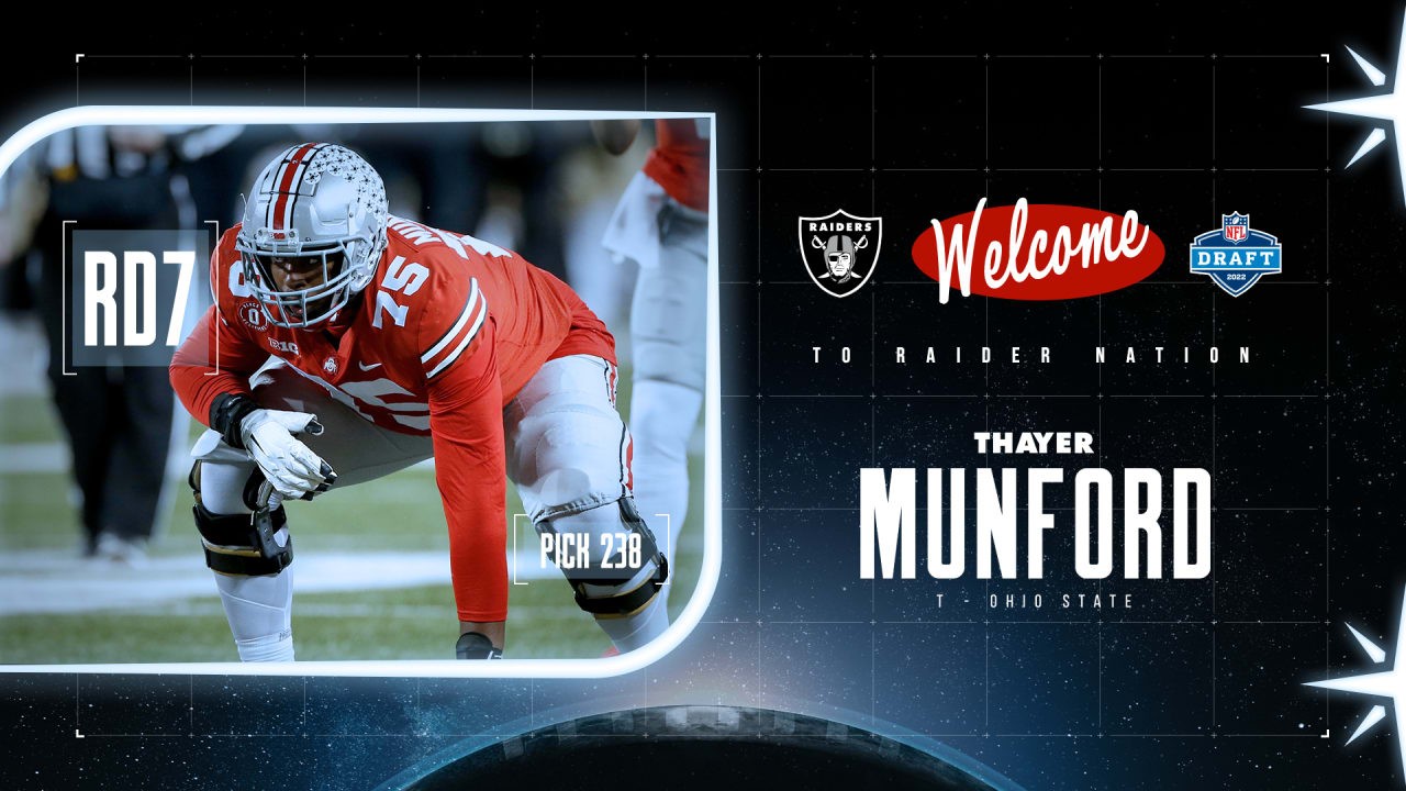 Ohio's Thayer Munford Jr. settles into 2nd year with Las Vegas Raiders