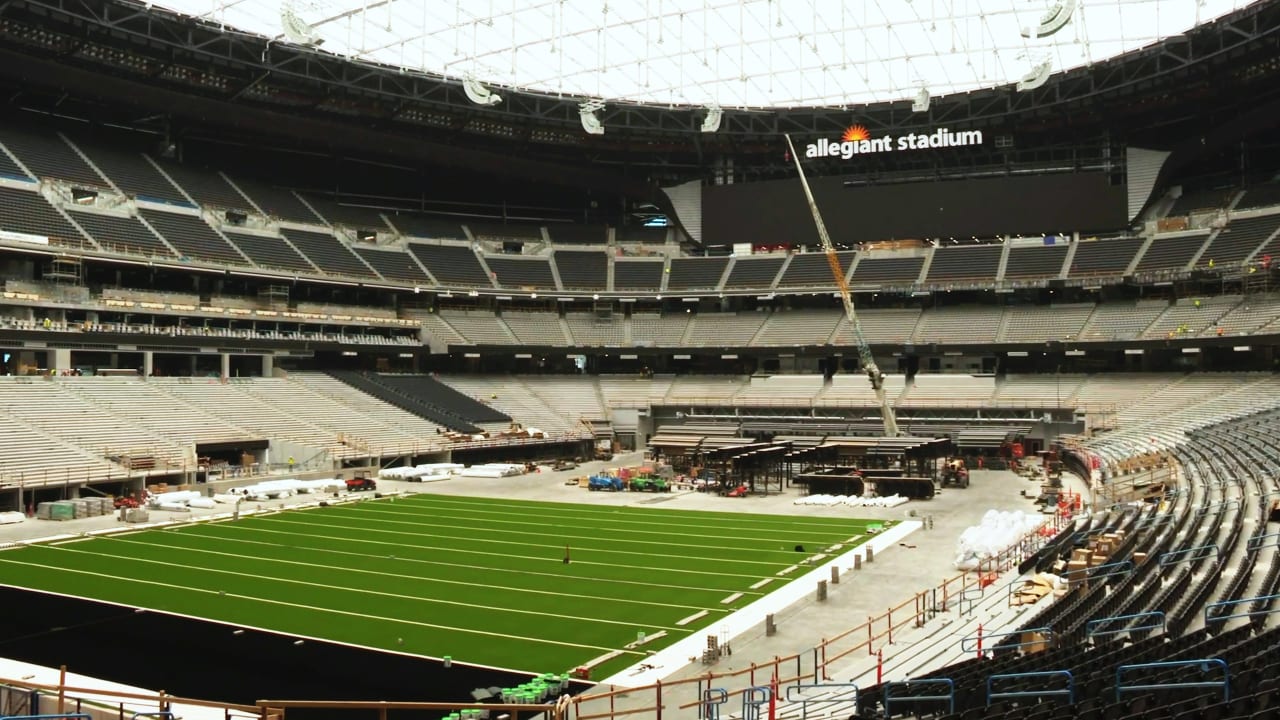 Raiders lay down grass and open Allegiant Stadium August 27 versus