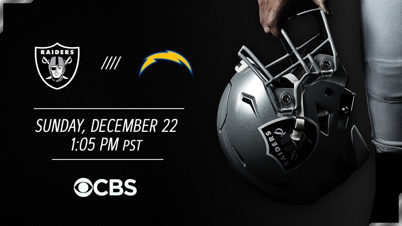 Chargers @ Raiders en Partido de Domingo por la Noche